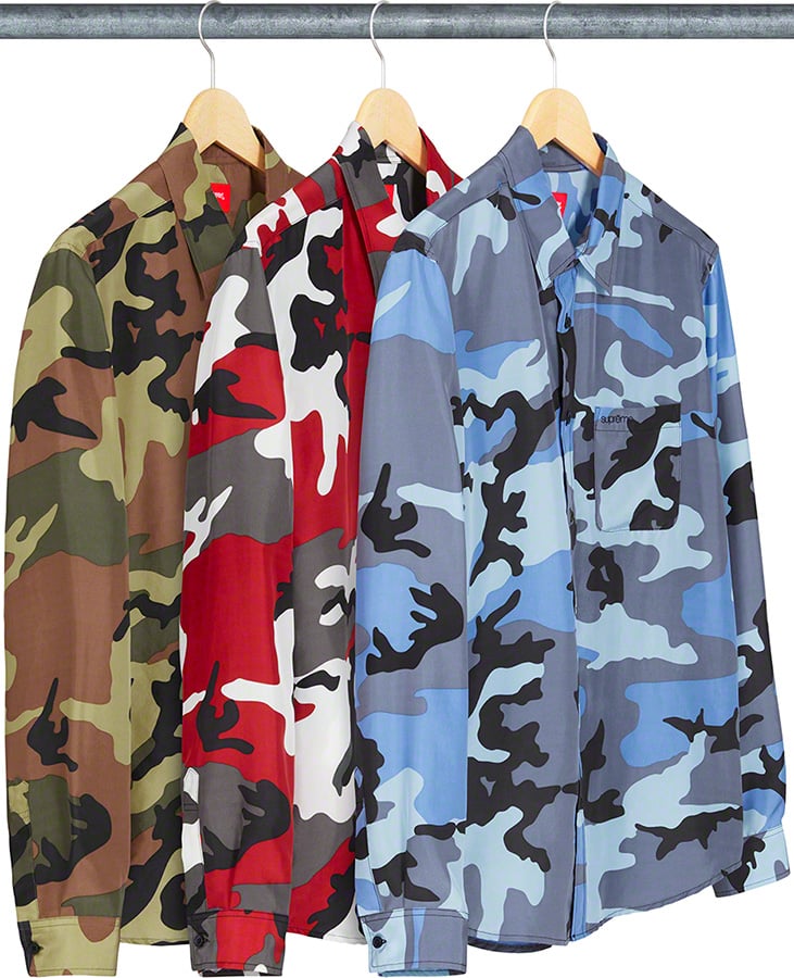 Silk Camo Shirt - spring summer 2019 - Supreme