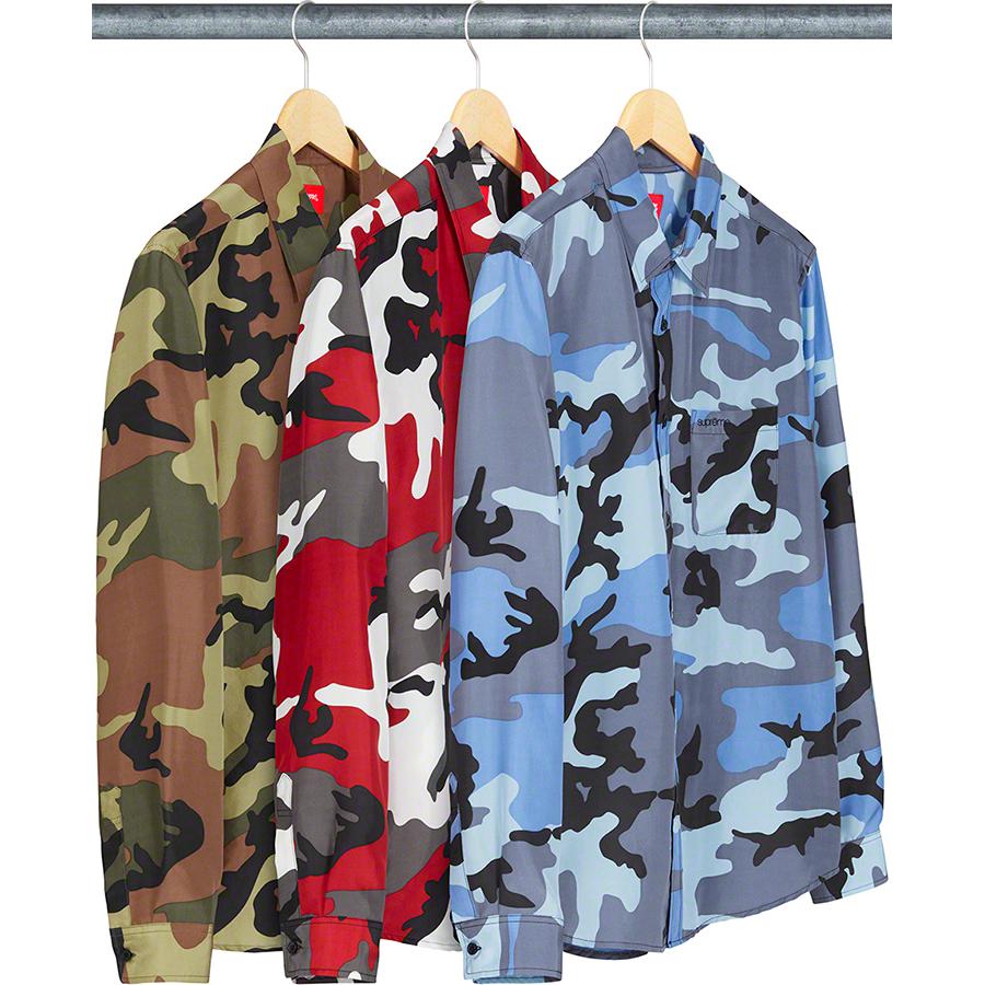 Supreme Silk Camo Shirt for spring summer 19 season