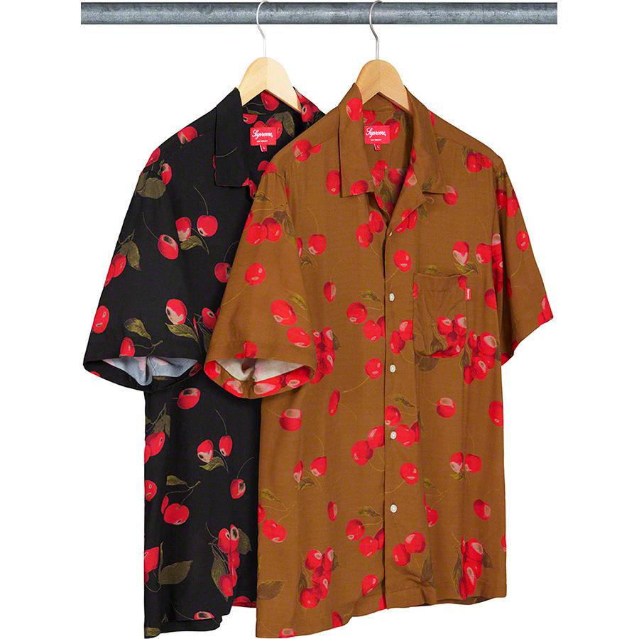 Supreme Cherry Rayon S S Shirt released during spring summer 19 season