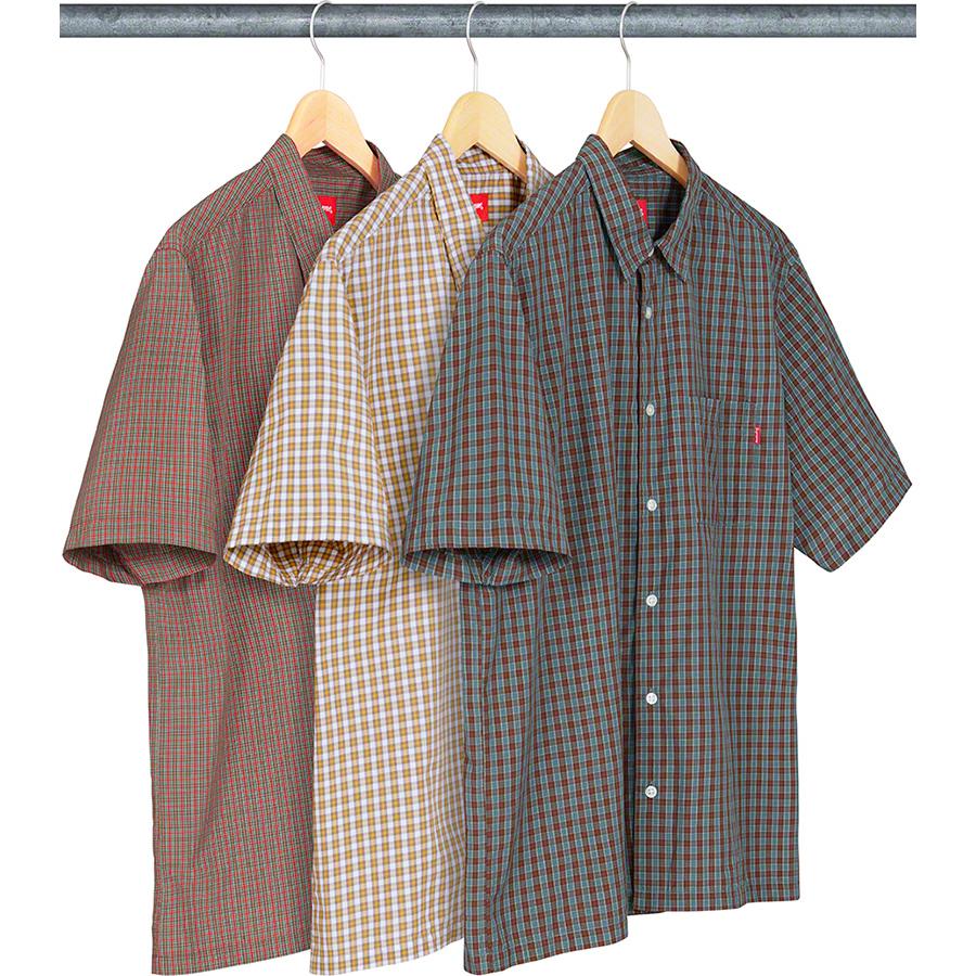 Supreme Plaid S S Shirt releasing on Week 16 for spring summer 19
