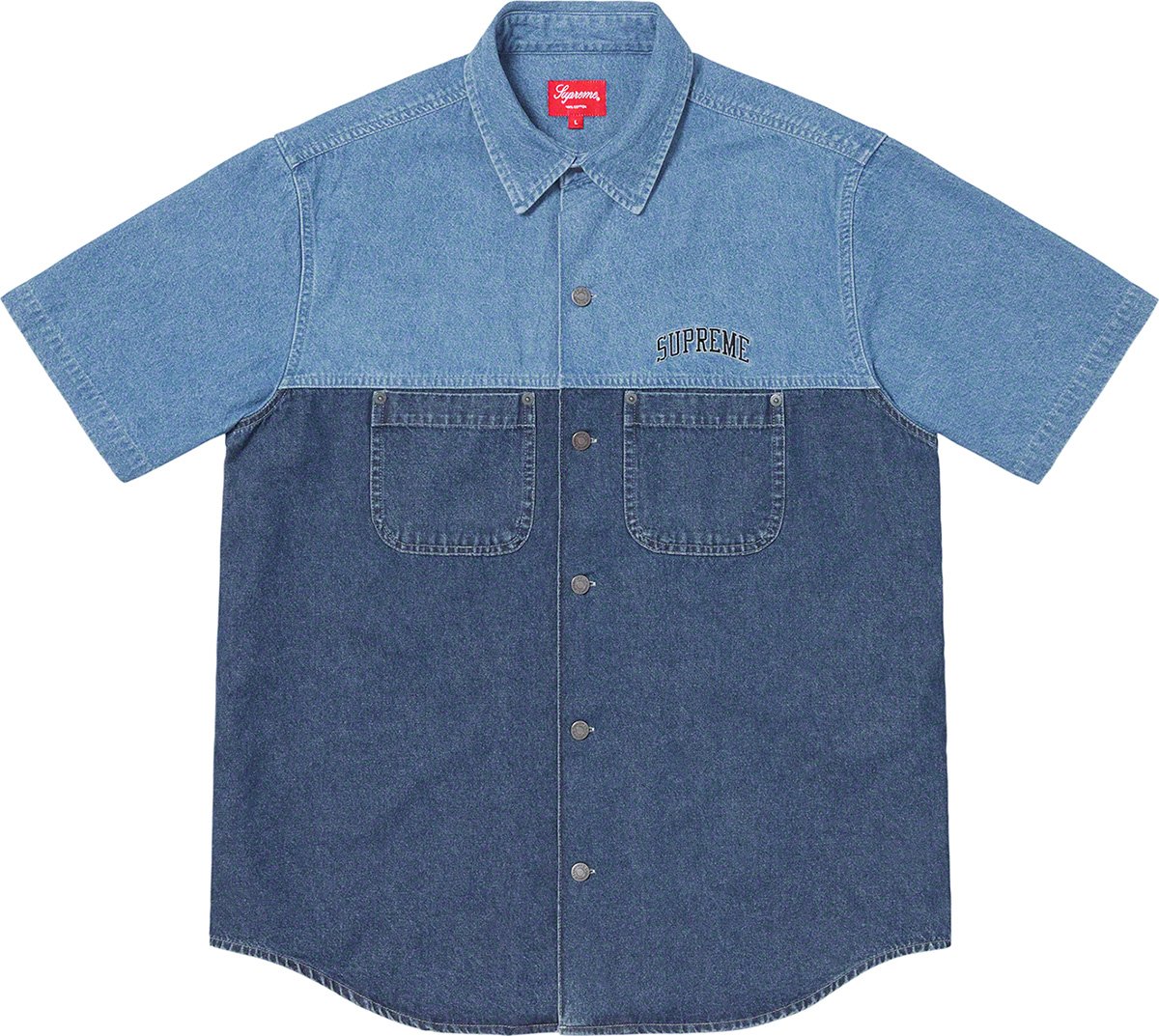 Supreme 2-Tone Denim S/S Shirt XL