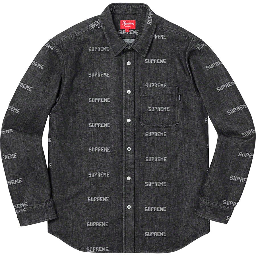 Details on Logo Denim Shirt  from spring summer
                                                    2019 (Price is $138)