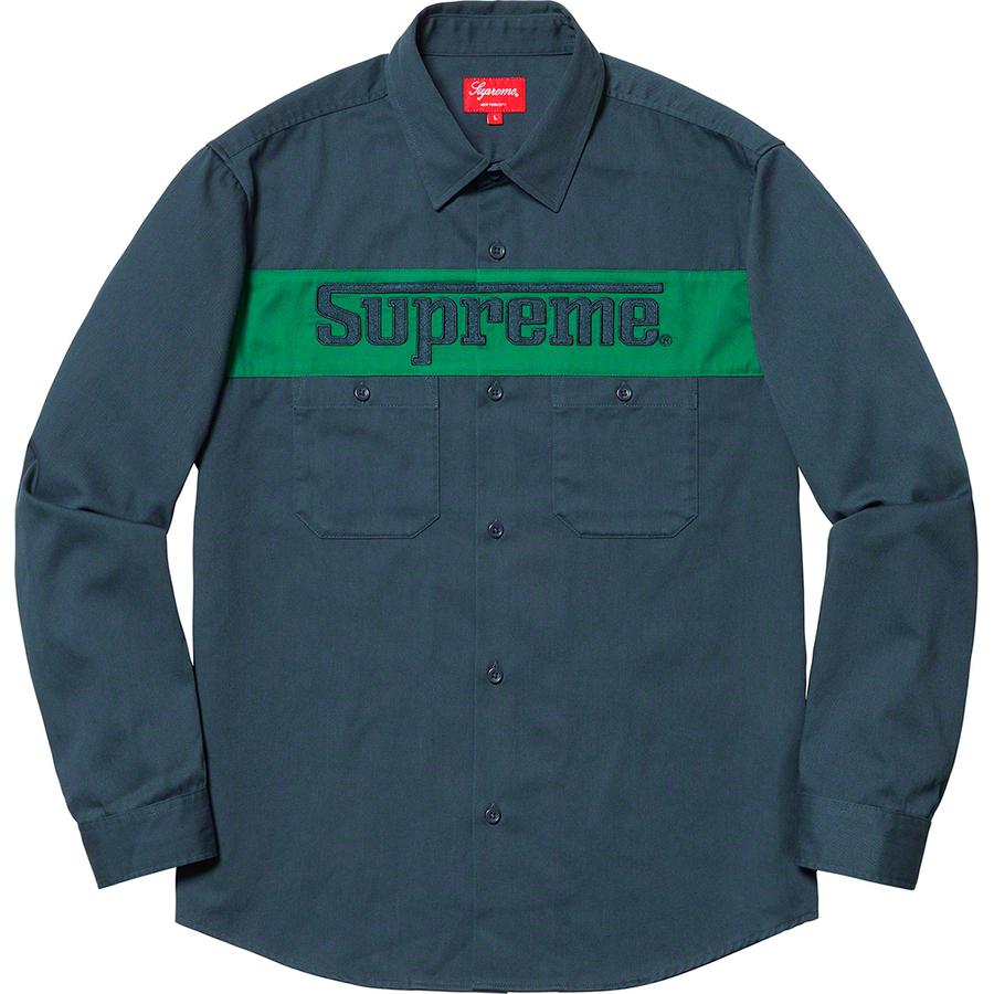 Details on Racing Logo Work Shirt  from spring summer
                                                    2019 (Price is $128)