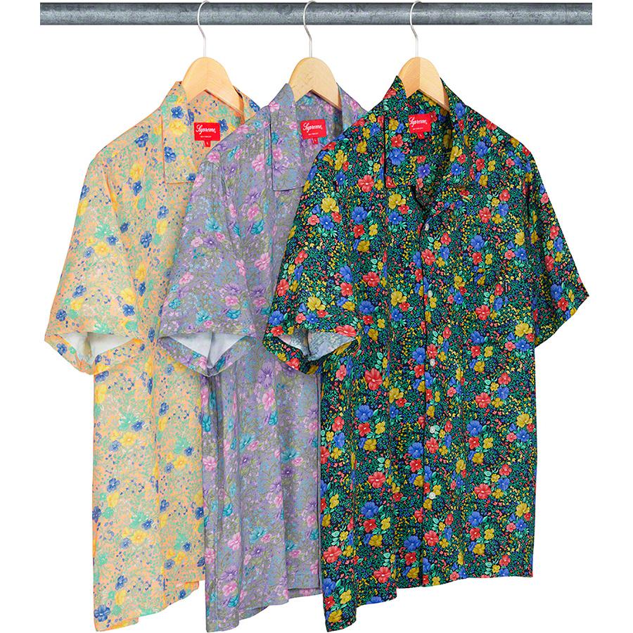 Supreme Mini Floral Rayon S S Shirt releasing on Week 18 for spring summer 19
