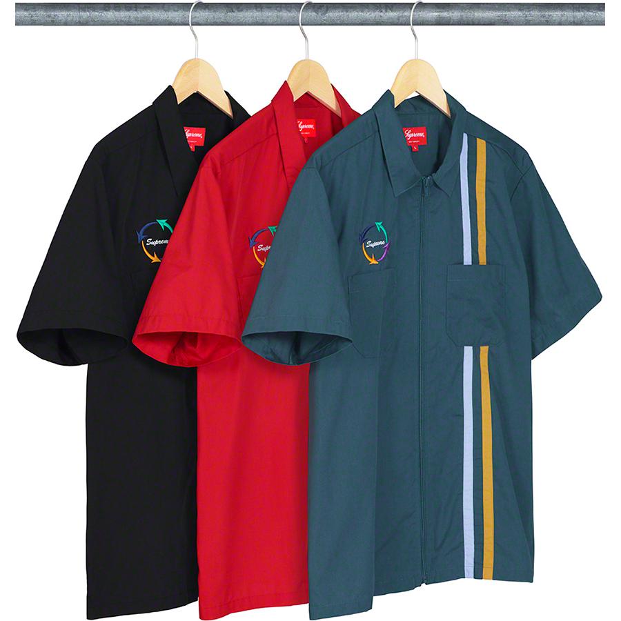 Supreme Zip Up S S Work Shirt released during spring summer 19 season