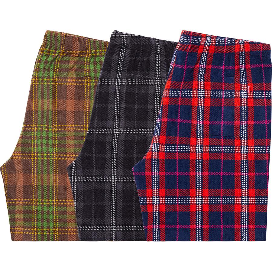 Details on Plaid Velour Short from spring summer 2019 (Price is $118)