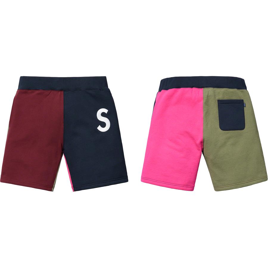 S Logo Colorblocked Sweatshort - spring summer 2019 - Supreme