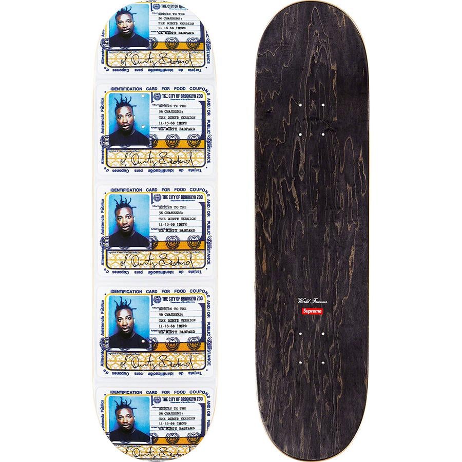 Supreme Ol' Dirty Bastard Skateboard releasing on Week 16 for spring summer 2019