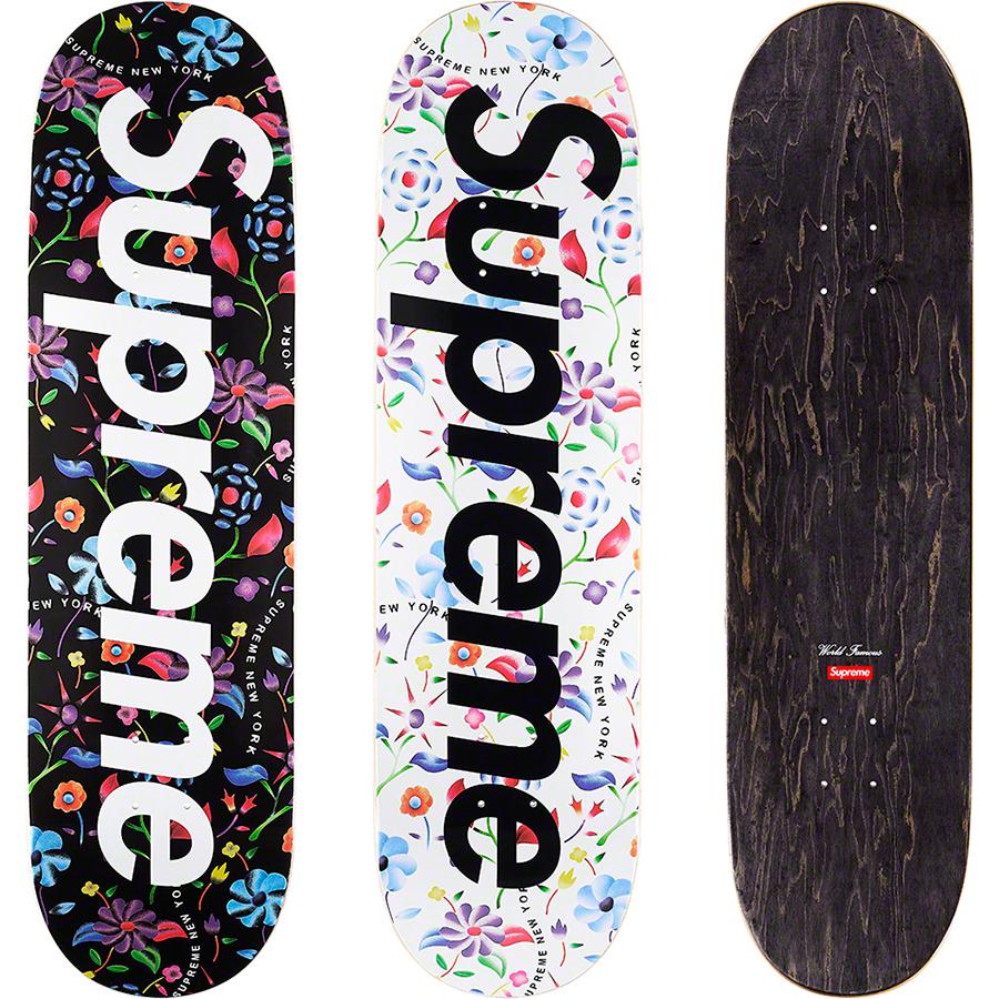 Supreme Airbrushed Floral Skateboard for spring summer 19 season