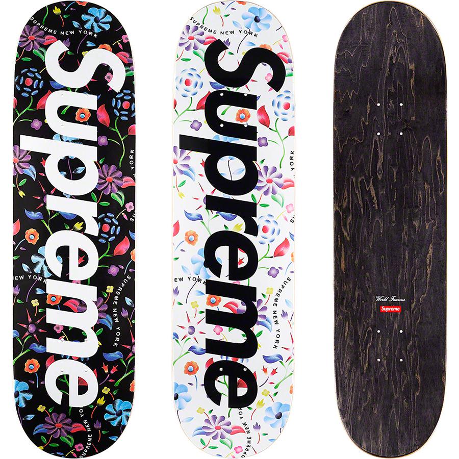 Supreme Airbrushed Floral Skateboard released during spring summer 19 season