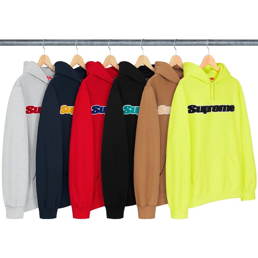 Supreme Chenille Hooded Sweatshirt releasing on Week 0 for spring summer 2019