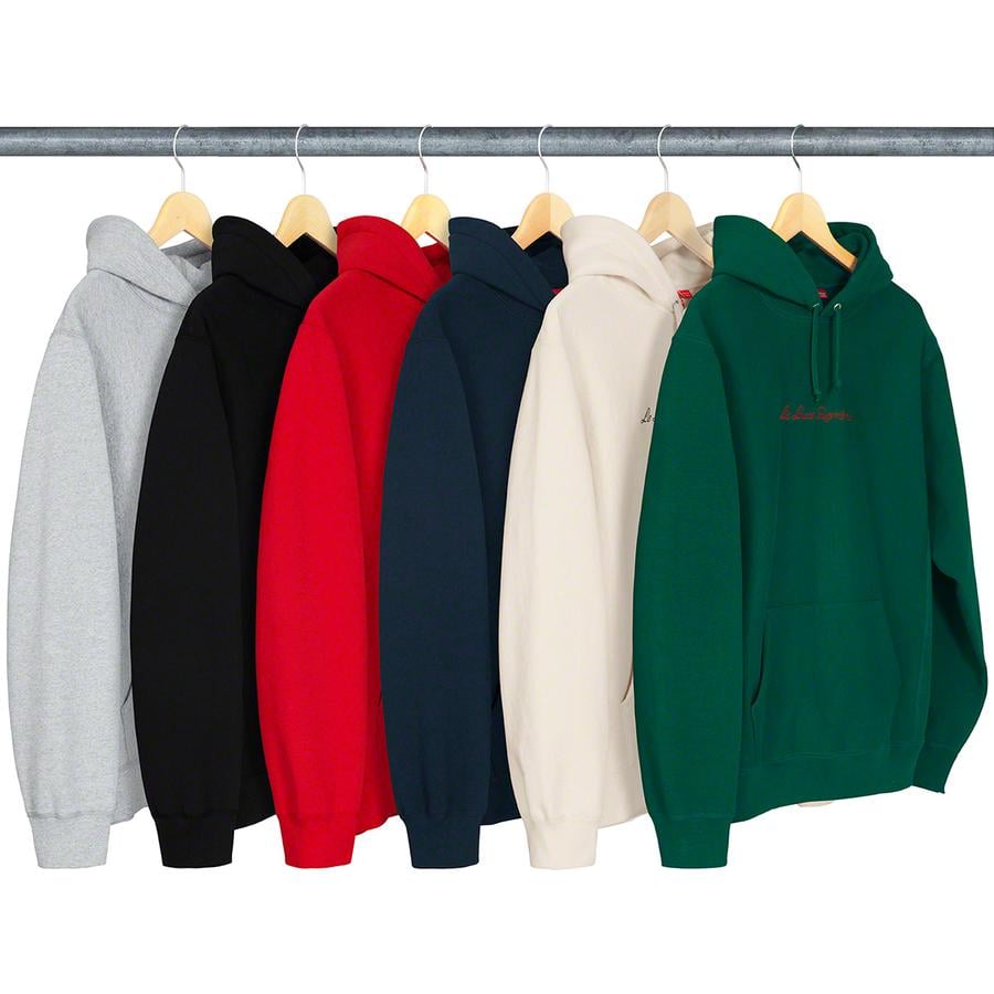 Supreme Le Luxe Hooded Sweatshirt releasing on Week 2 for spring summer 19
