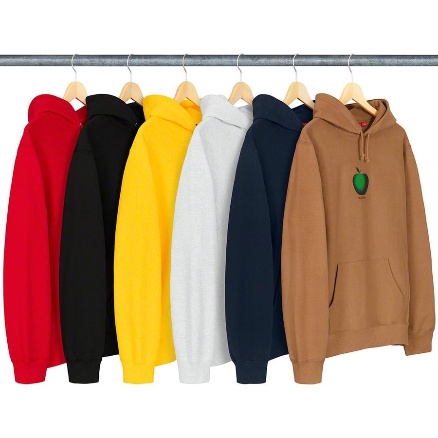 Supreme Apple Hooded Sweatshirt releasing on Week 0 for spring summer 2019