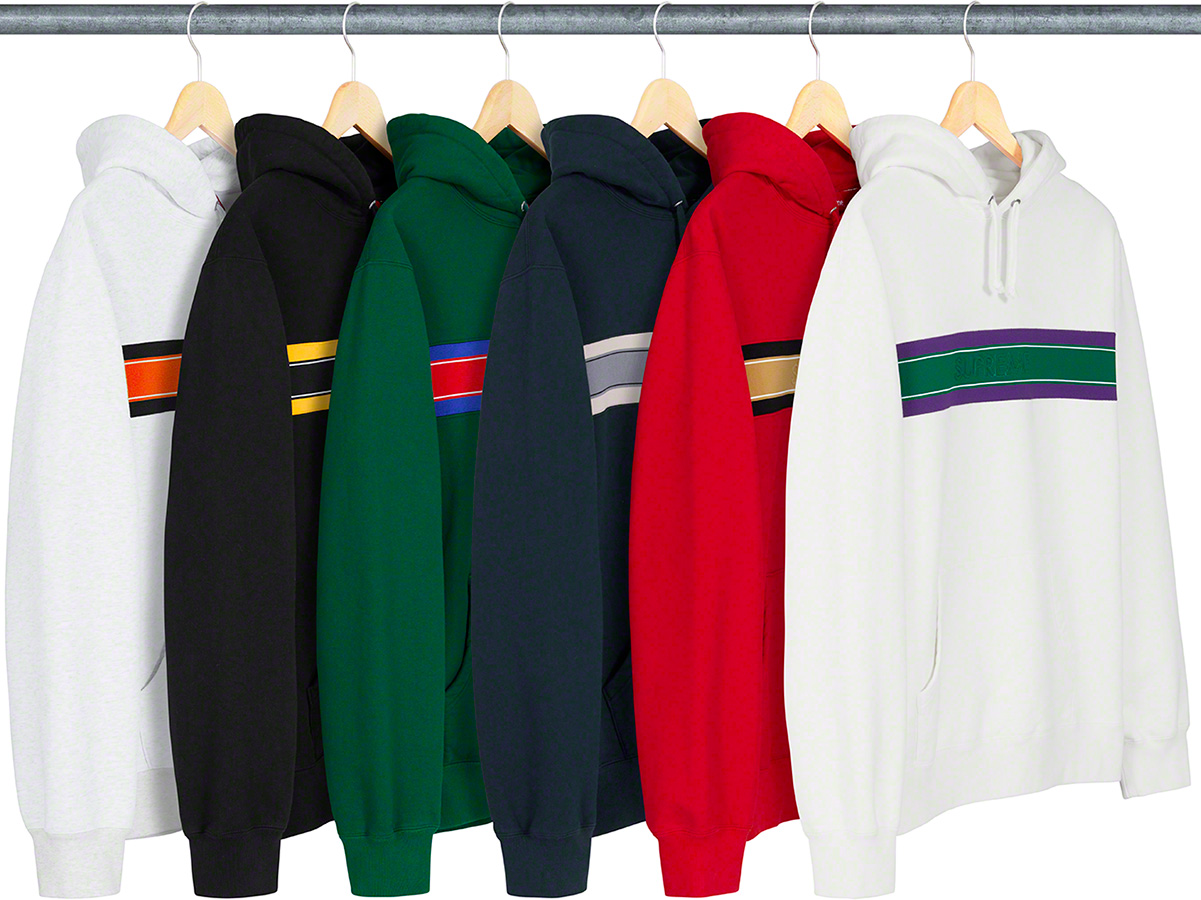 Chest Stripe Logo Hooded Sweatshirt - spring summer 2019 - Supreme