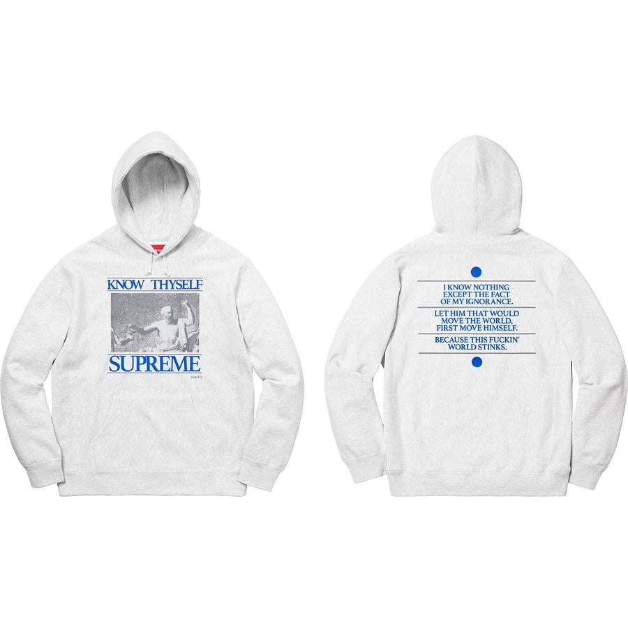 Details on Know Thyself Hooded Sweatshirt  from spring summer
                                                    2019 (Price is $158)