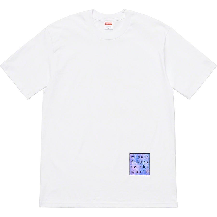 Supreme Middle Finger To The World Tee releasing on Week 0 for spring summer 2019