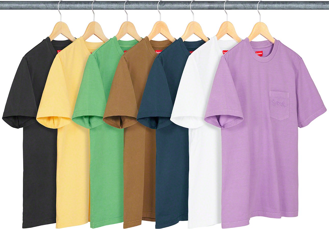 Overdyed Pocket Tee - spring summer 2019 - Supreme