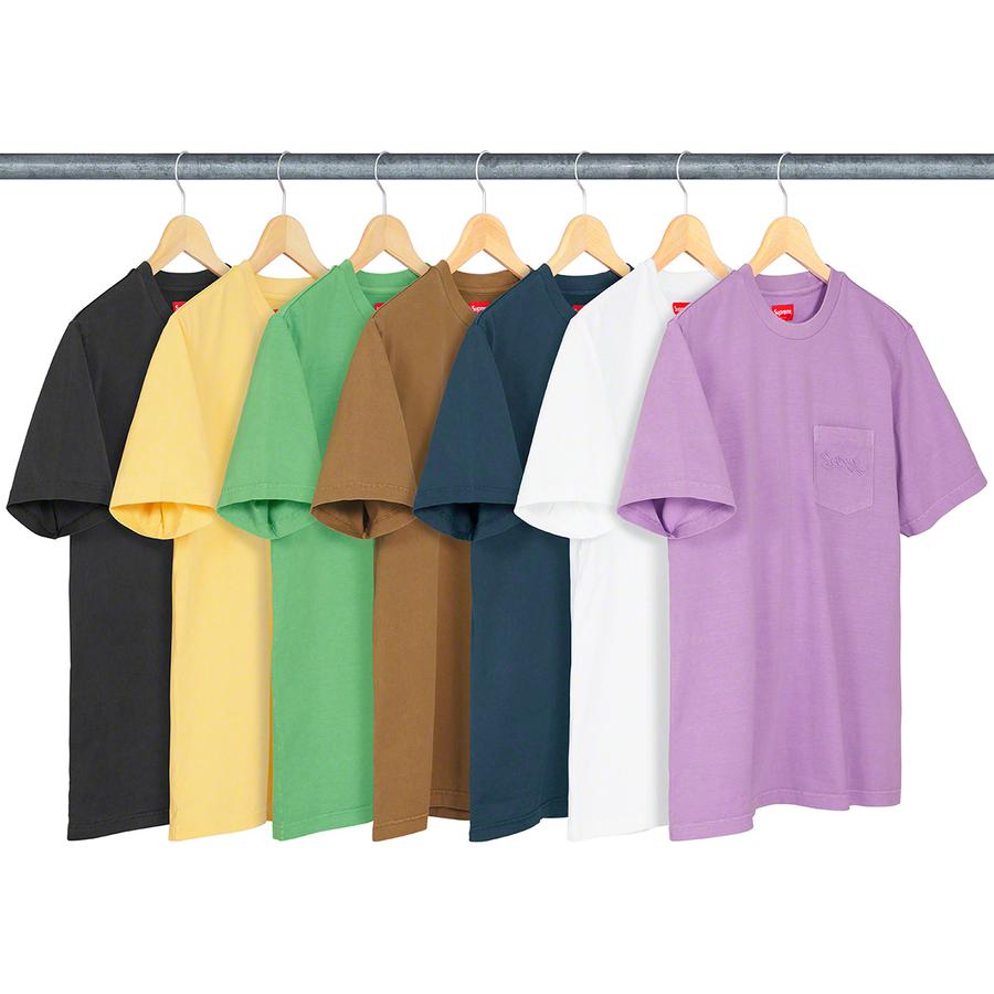 Supreme Overdyed Pocket Tee released during spring summer 19 season