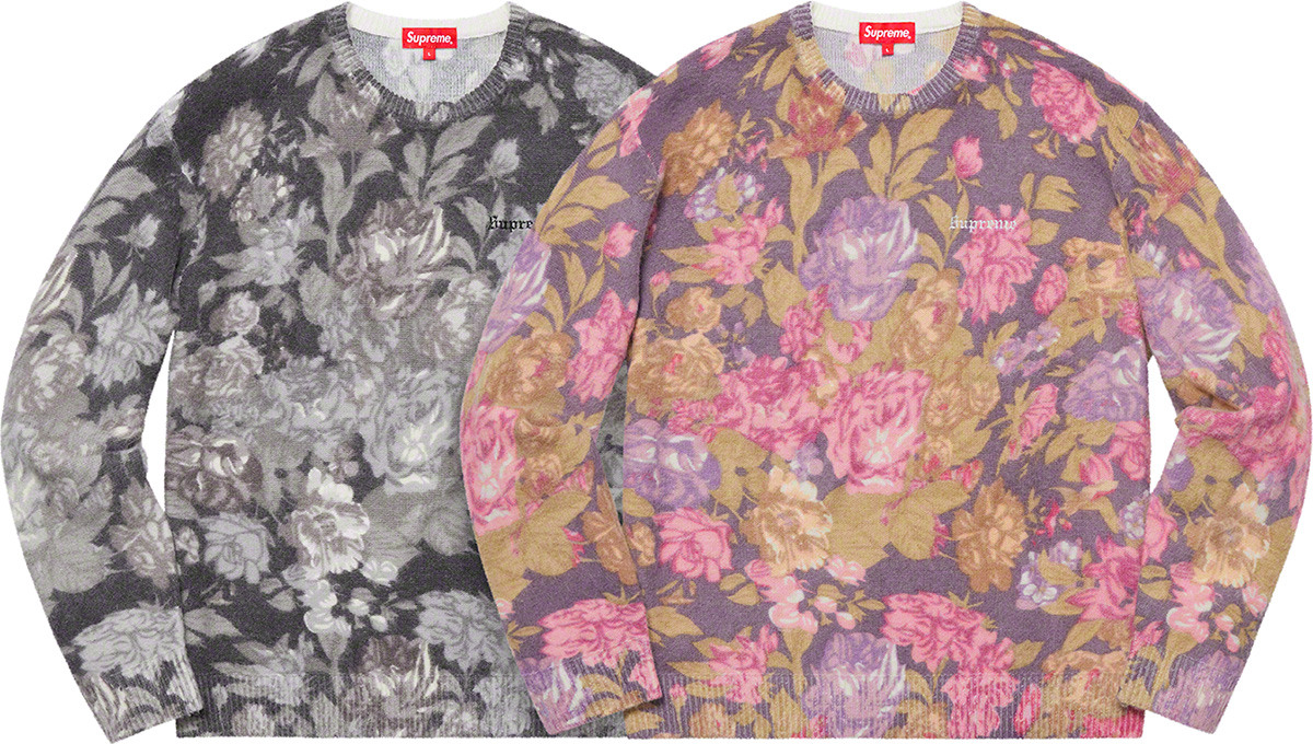 Printed Floral Angora Sweater - spring summer 2019 - Supreme