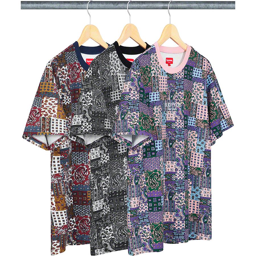 Supreme Patchwork Paisley S S Top released during spring summer 19 season