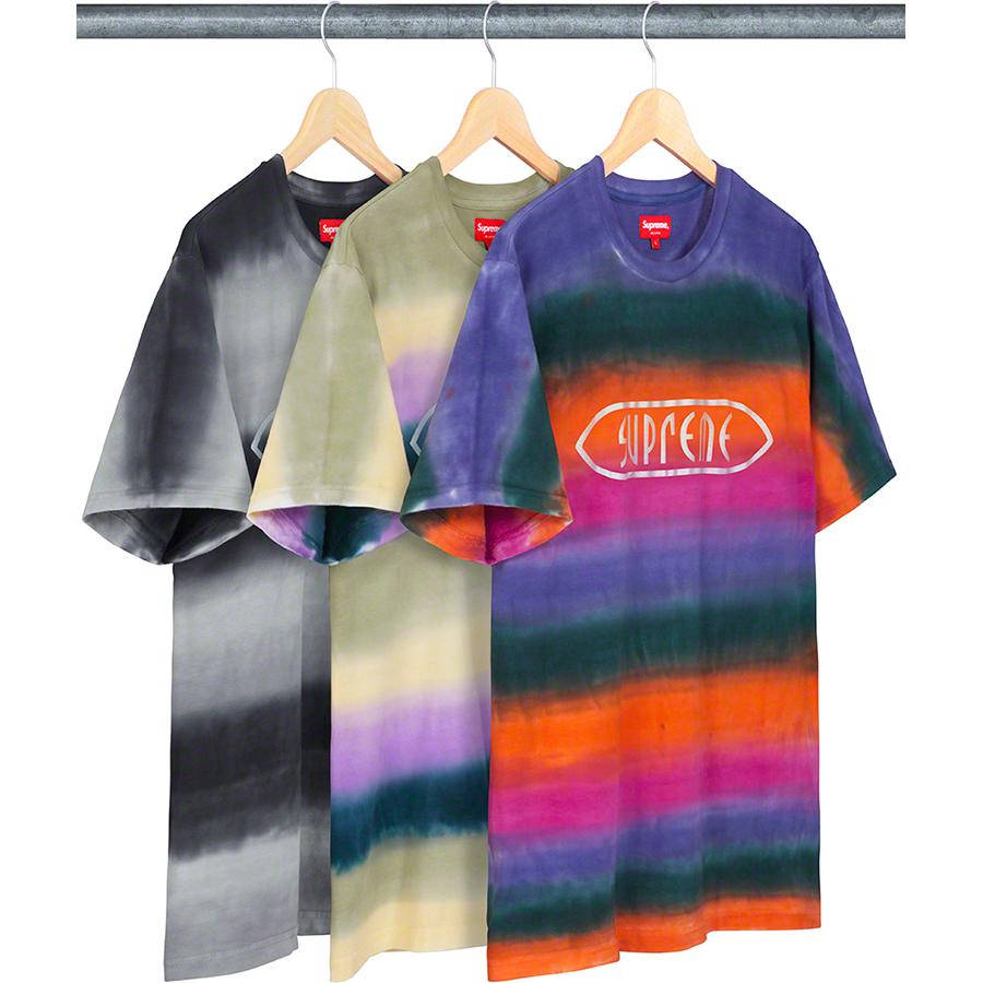 Supreme Rainbow Stripe Tee released during spring summer 19 season