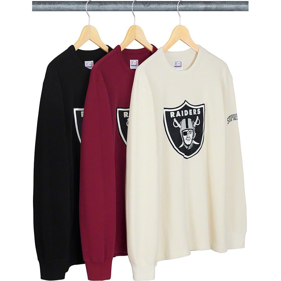 Details on Supreme NFL Raiders '47 Thermal from spring summer 2019 (Price is $110)