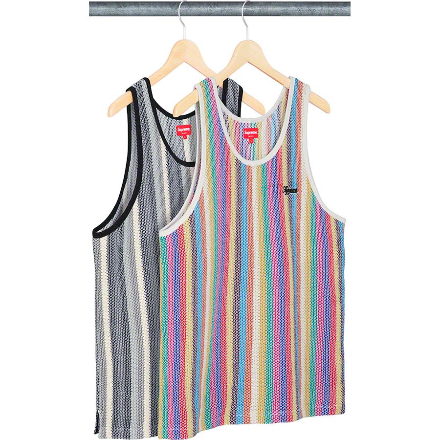 Details on Knit Stripe Tank Top from spring summer
                                            2019 (Price is $98)