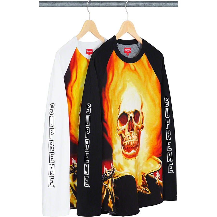 supreme ghost rider raglan L/S top XL