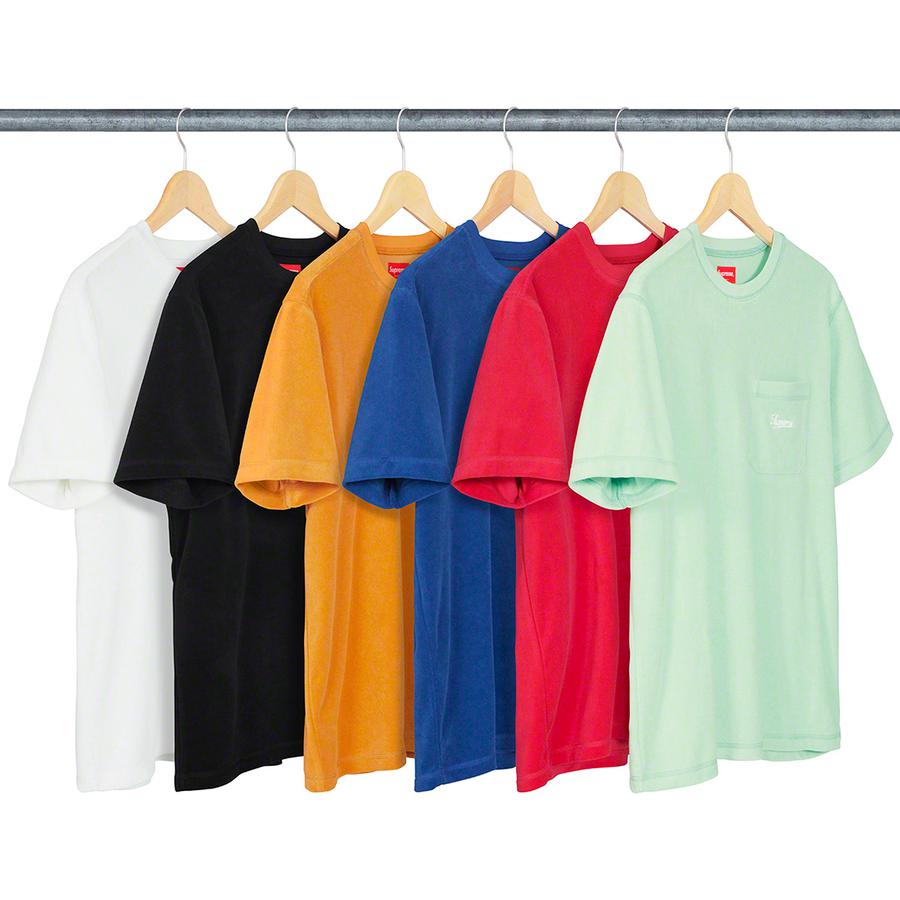 Supreme Terry Pocket Tee released during spring summer 19 season