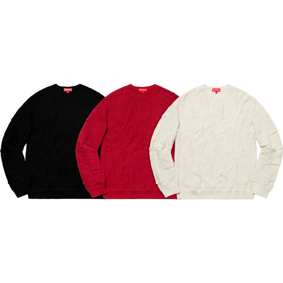 Supreme Textured Pattern Sweater releasing on Week 7 for spring summer 19