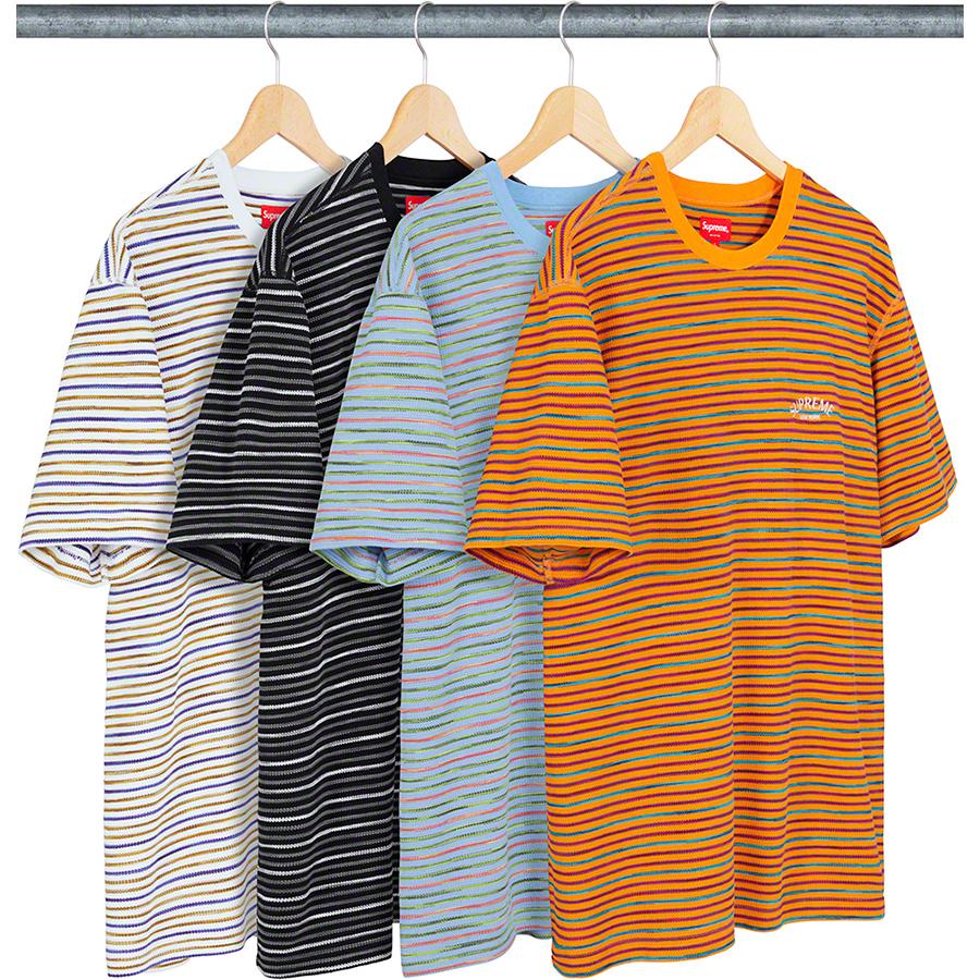 Supreme Stripe Thermal S S Top released during spring summer 19 season