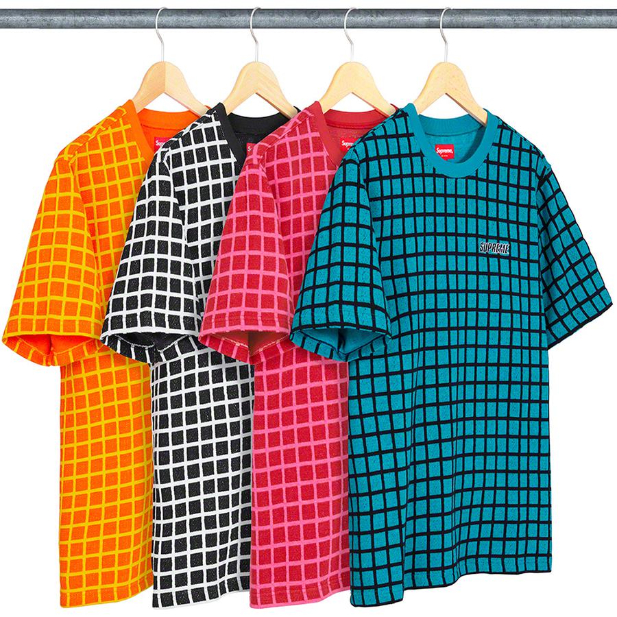 Supreme Grid Jacquard S S Top released during spring summer 19 season