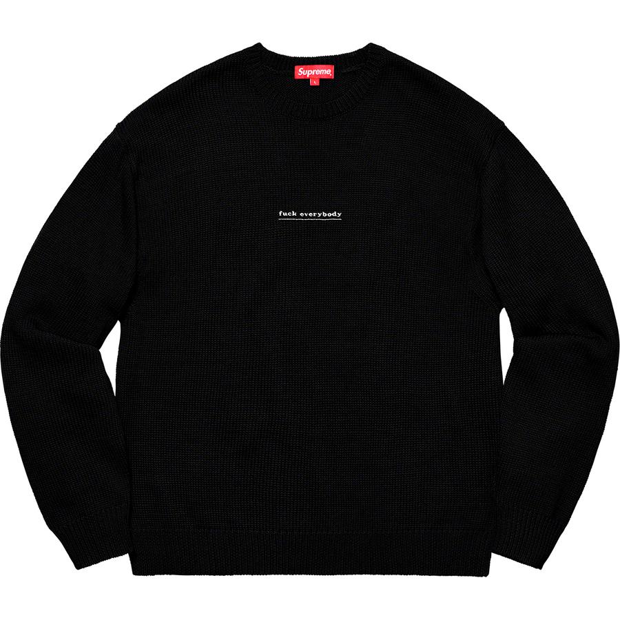 Details on Fuck Everybody Sweater  from spring summer
                                                    2019 (Price is $148)