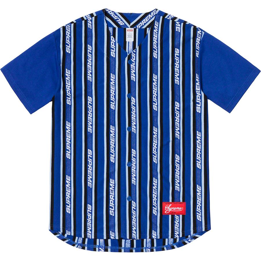 Supreme Jacquard Logo Baseball Jersey (SS19) - $118