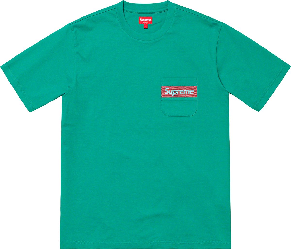 Details Supreme Mesh Stripe Pocket Tee - Supreme Community