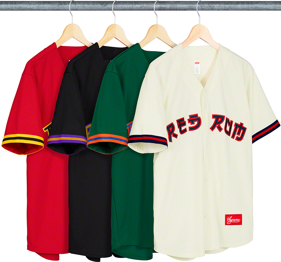 Red Rum Baseball Jersey - spring summer 2019 - Supreme