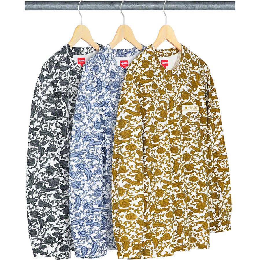 Supreme Damask L S Top released during spring summer 19 season