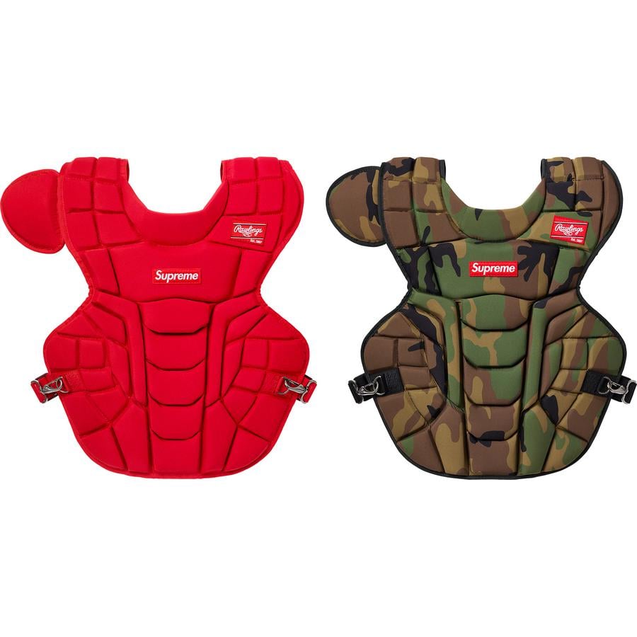 Details on Supreme Rawlings Catcher's Chest Protector from spring summer 2020 (Price is $198)