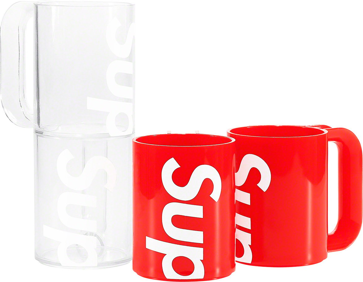 Supreme®/Heller Mugs Red＆Clear セット