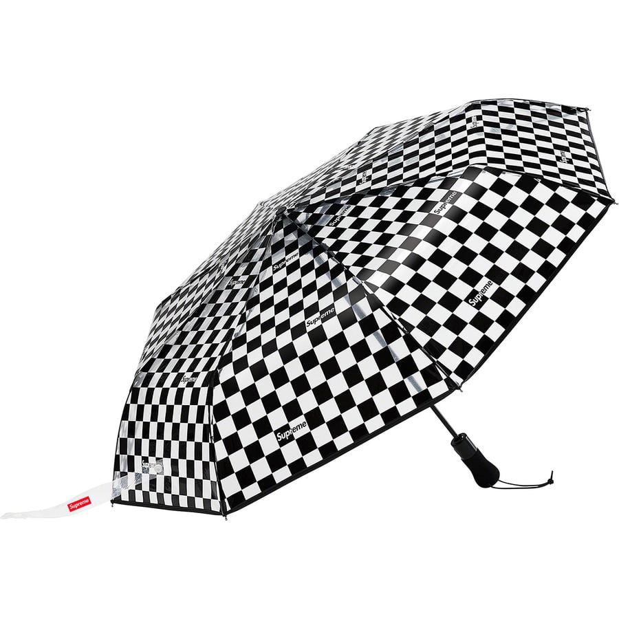 Details on Supreme ShedRain Transparent Checkerboard Umbrella from spring summer 2020 (Price is $58)