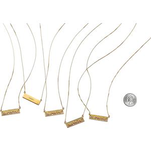 Name Plate 14K Gold Pendant - spring summer 2020 - Supreme