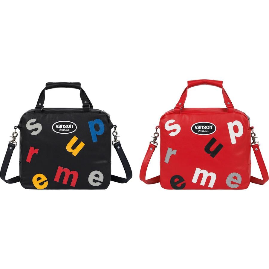 Supreme Supreme Vanson Leathers Letters Bag released during spring summer 20 season