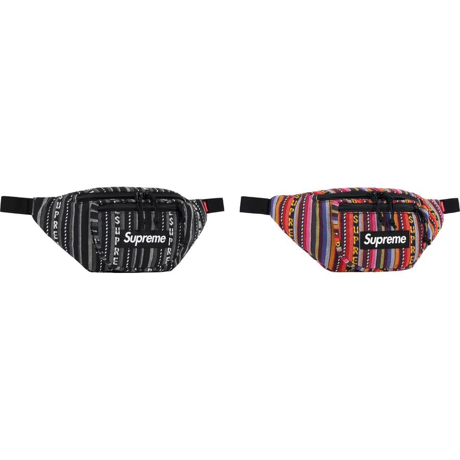 Details on Woven Stripe Waist Bag from spring summer 2020 (Price is $48)