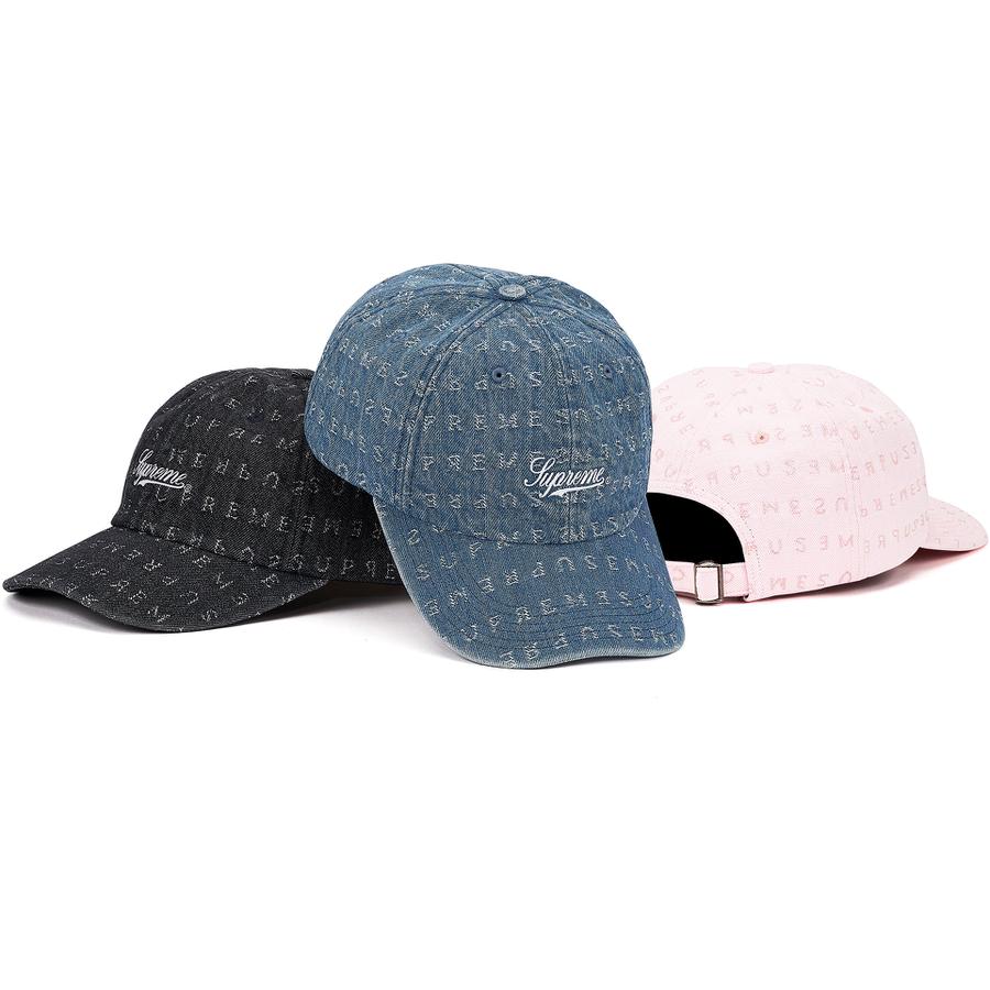 Supreme Jacquard Logos Denim 6-Panel releasing on Week 8 for spring summer 2020