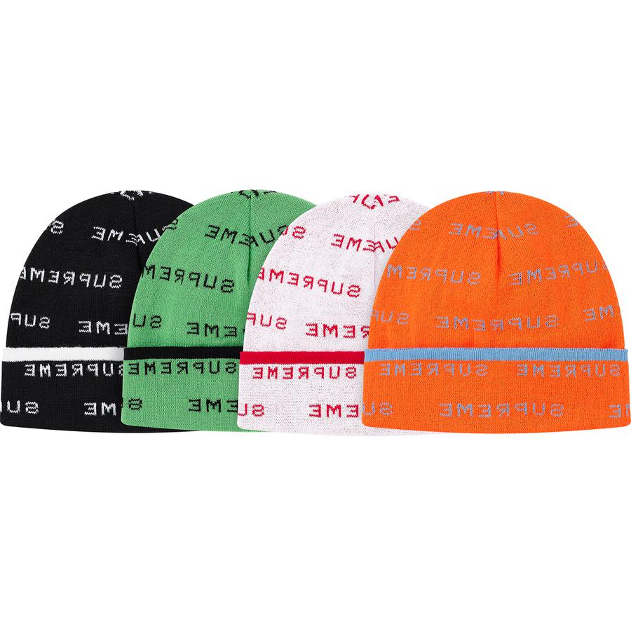 Supreme Logo Repeat Beanie releasing on Week 2 for spring summer 20