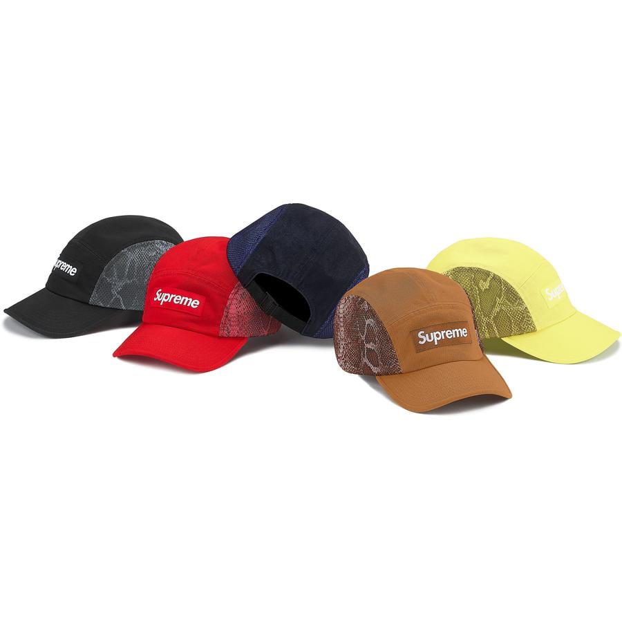 Supreme Snakeskin Mesh Camp Cap releasing on Week 3 for spring summer 2020