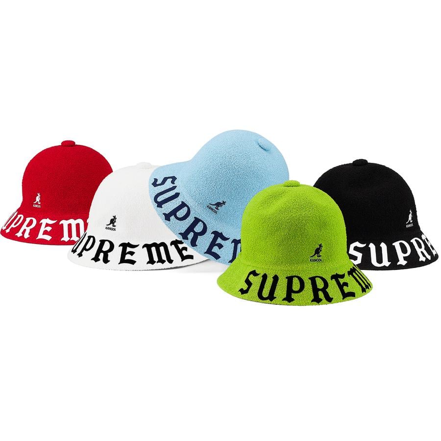 Details on Supreme Kangol Bermuda Casual Hat from spring summer 2020 (Price is $74)