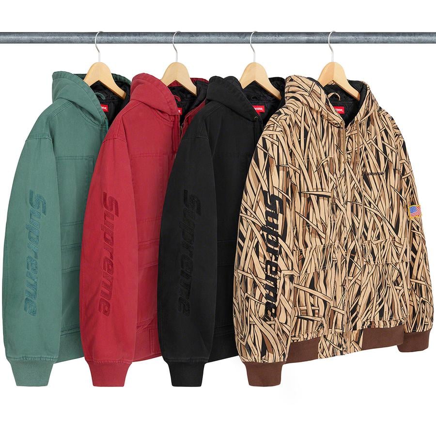 Supreme Canvas Hooded Work Jacket released during spring summer 20 season