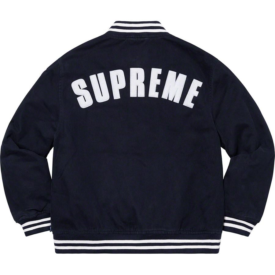 Details on Supreme New Era MLB Varsity Jacket  from spring summer
                                                    2020 (Price is $328)