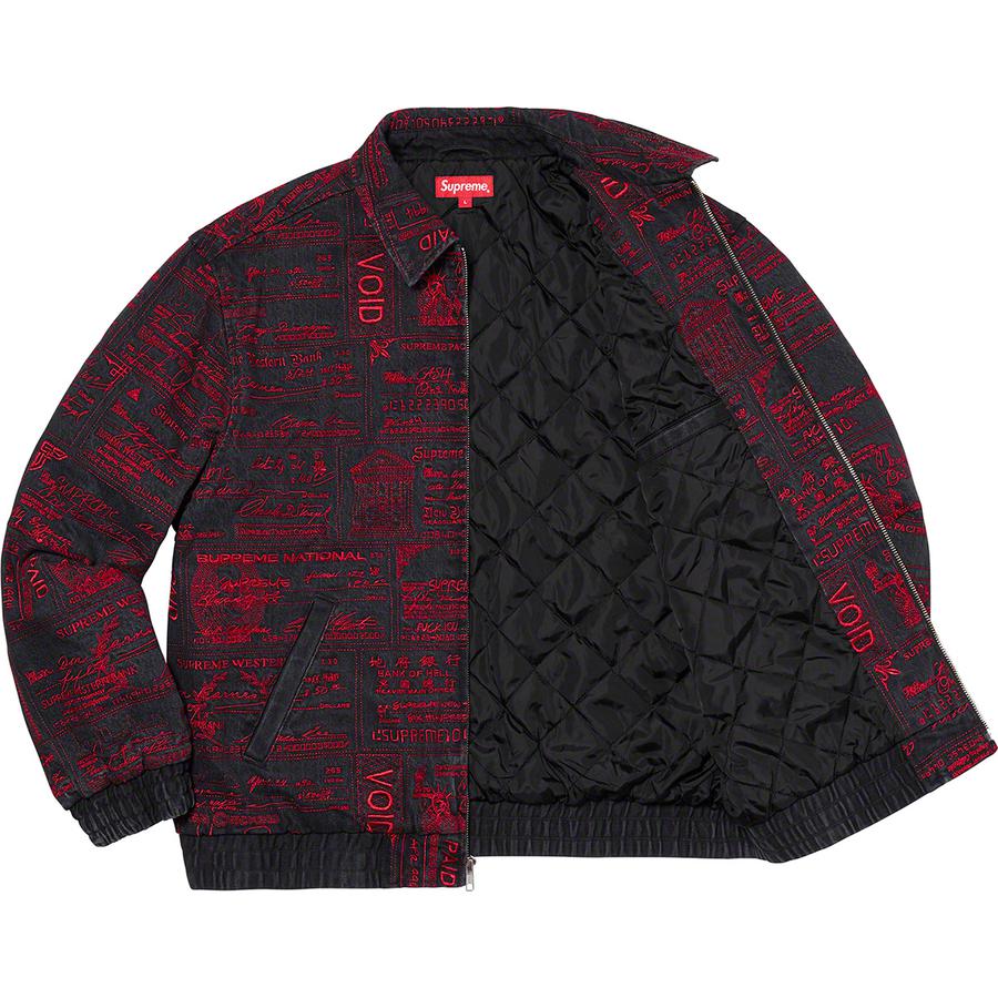 Supreme Checks Embroidered Denim Jacket (SS20) - $238